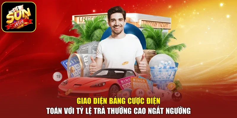 Giao diện bảng cược điện toán với tỷ lệ trả thưởng cao ngất ngưởng
