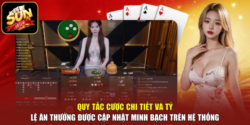 Quy tắc cược chi tiết và tỷ lệ ăn thưởng được cập nhật minh bạch trên hệ thống