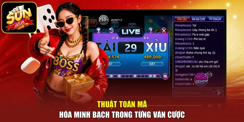 Thuật toán mã hóa minh bạch trong từng ván cược